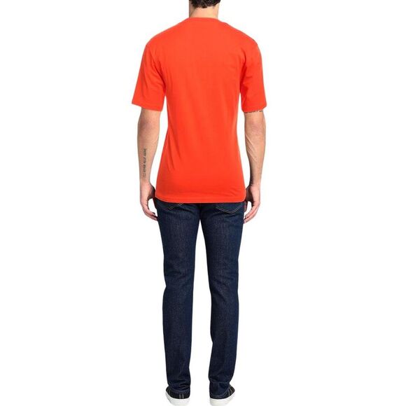 Moschino Mens Couture Gloss Logo T-Shirt / Orange